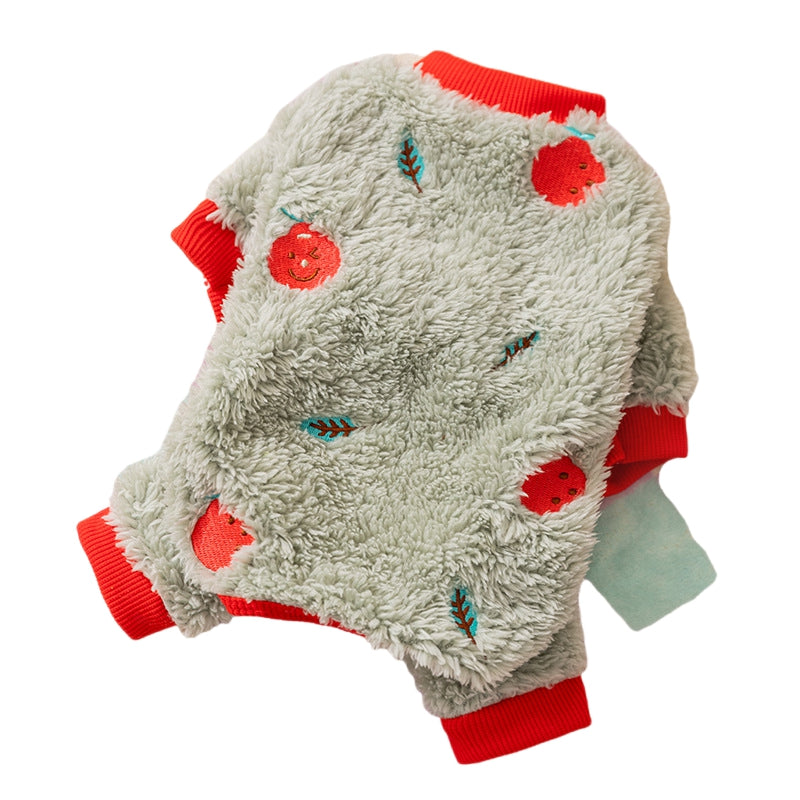 Wholesale Of Dog Clothes, Autumn And Winter Warm Four-legged Clothes, Small And Medium-sized Dog Teddy Bichon Frise Fleece Clothes, And Cat Pet Clothing