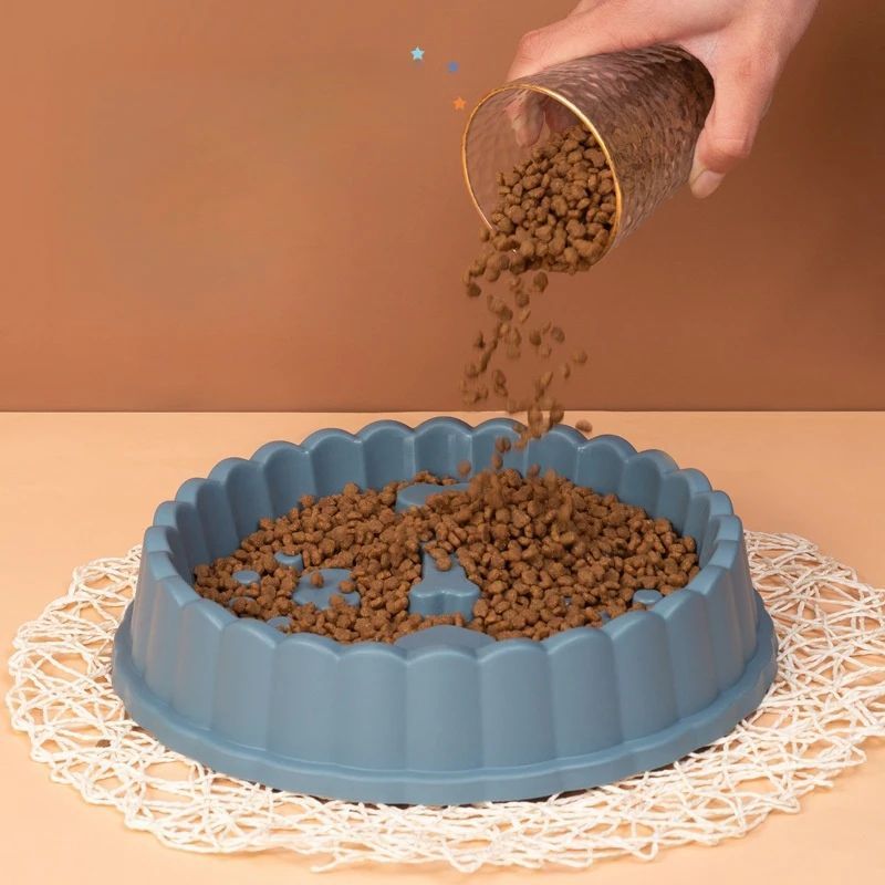 Pet Supplies Dog Cat Anti Choking Feeding Food Bowls Puppy Slow Down Eating Feeder Dish Prevent Obesity New Product Variety