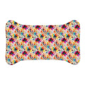 Confettis de fleurs sauvages en aquarelle - Tapis d'alimentation pour animaux Pet Ze