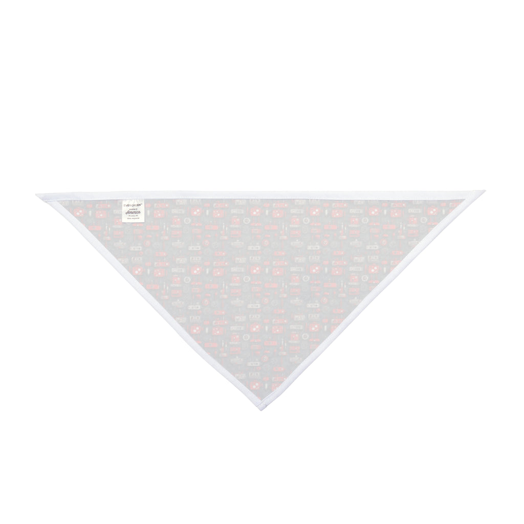 Crimson Cogs and Circuitry Pattern - Pet Bandana Pet Zen