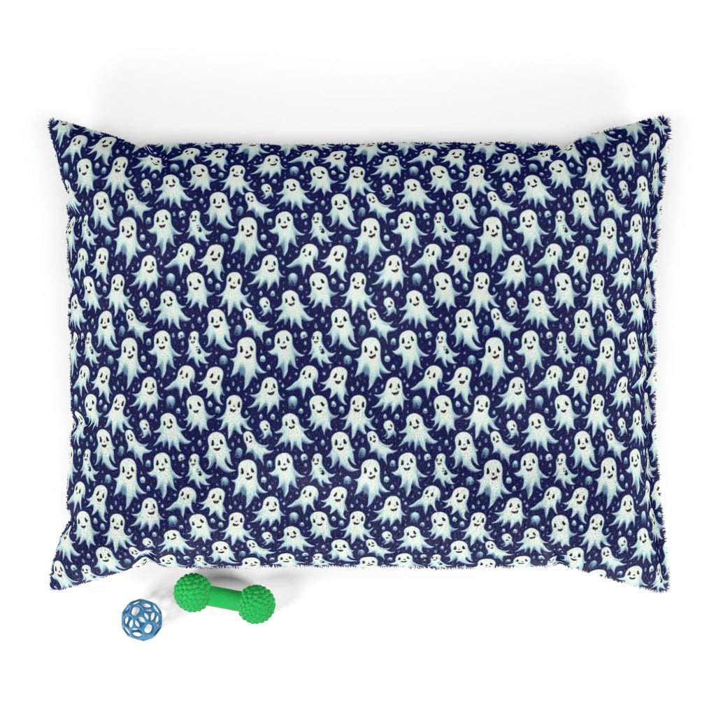 Travesuras de Medianoche: Patrón de Mil Fantasmas Amistosos - Cama para Mascotas Pet Zen