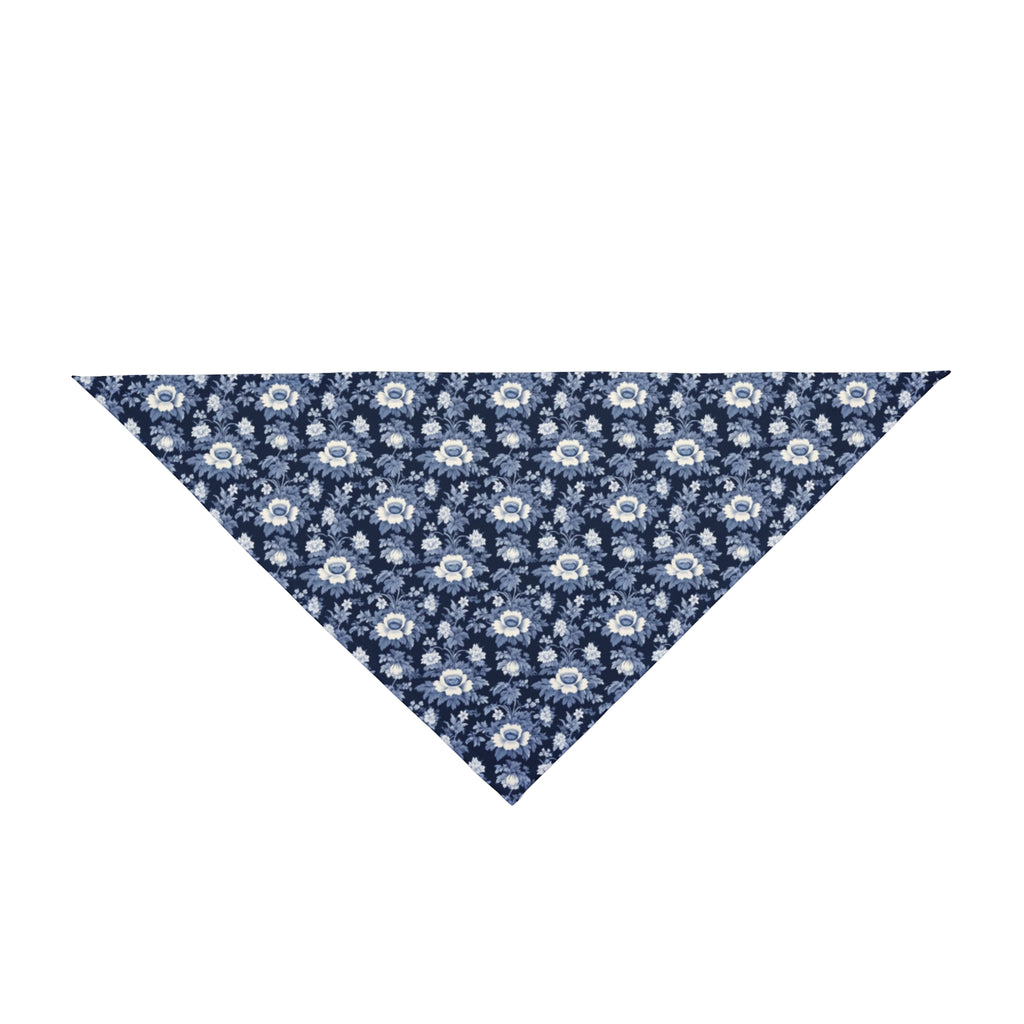 Midnight Blue Garden in Bloom - Pet Bandana Pet Zen