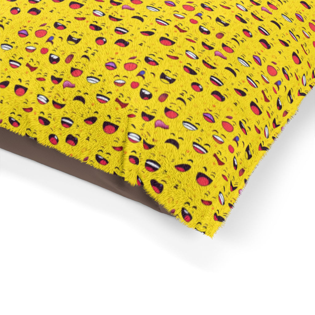 Sonrisas infinitas: Un mar de caras sonrientes - Cama para mascotas Pet Zen