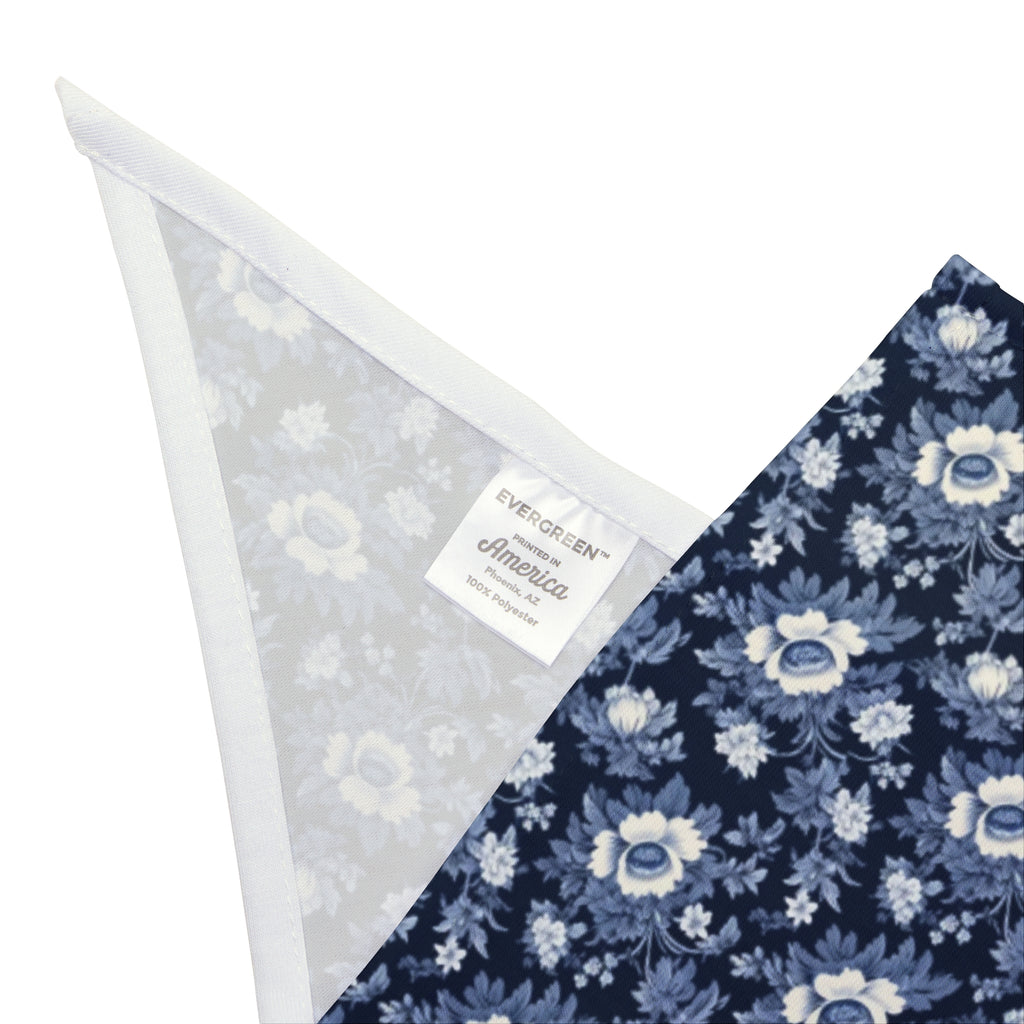 Midnight Blue Garden in Bloom - Pet Bandana Pet Zen
