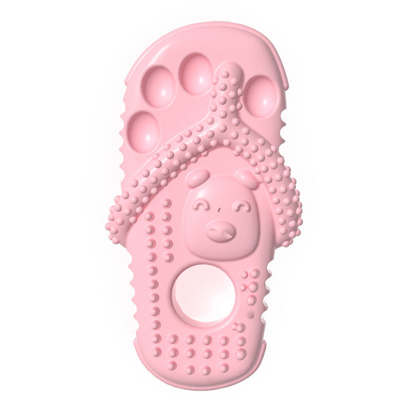 Pet Dog Chewing Toys, Slippers, Teething Toys For Puppies, Durable Rubber Shoes And Slippers, Cleaning Teeth And Protecting Oral Health