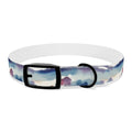 Rayas de acuarela en tonos crepusculares y espuma de mar - Collar para mascotas Pet Zen