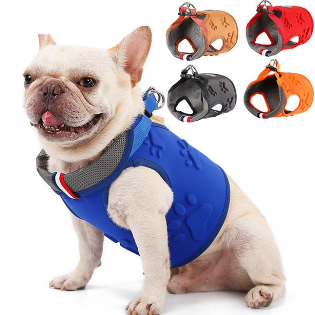 Dog vest type hauling rope