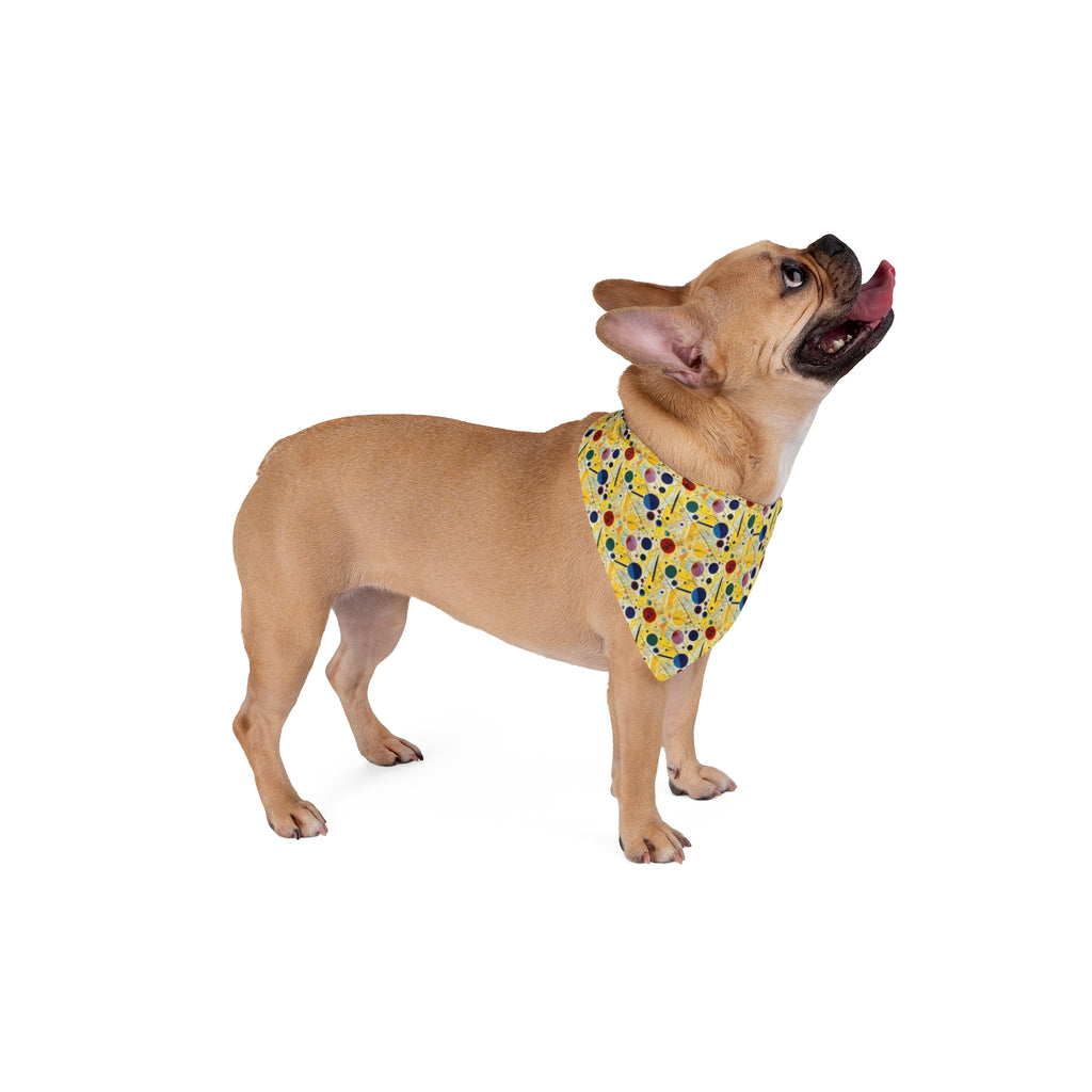 Geometría iluminada por el sol: Órbitas y líneas en movimiento repetitivo - Pet Bandana Pet Zen