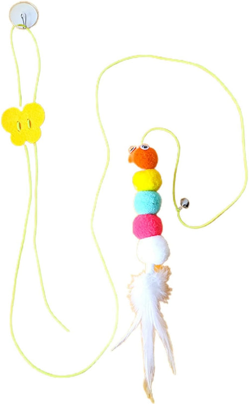 Cat Toys For Indoor Cats Interactive Cat Toys For Indoor Cats 200cm Hanging Cat Toy Self-Excited Retractable Nylon Stress Relief Cat Catnip Swing