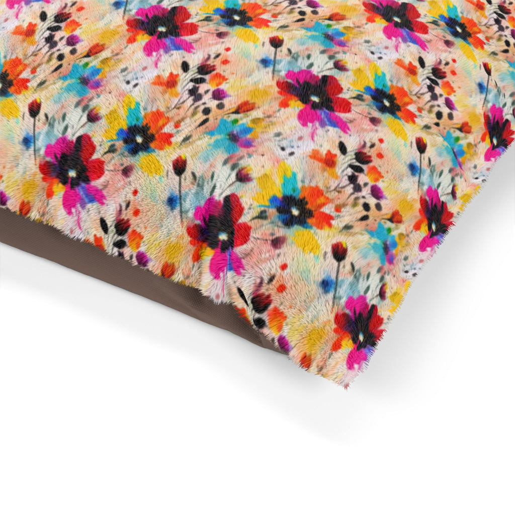 Confeti de flores silvestres en acuarela - Cama para mascotas Pet Zen
