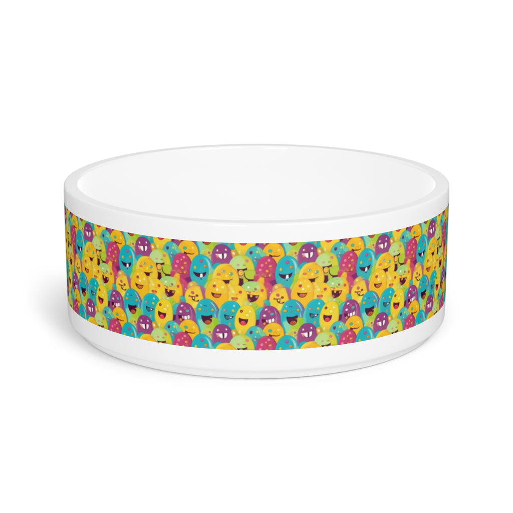 Gamelle pour animaux de compagnie « Giggle Crowd of Rainbow Blob Critters »