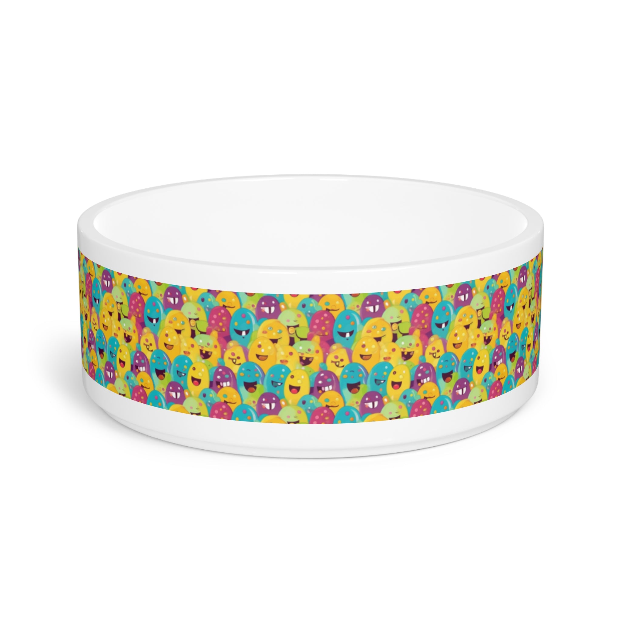 Gamelle pour animaux de compagnie « Giggle Crowd of Rainbow Blob Critters »