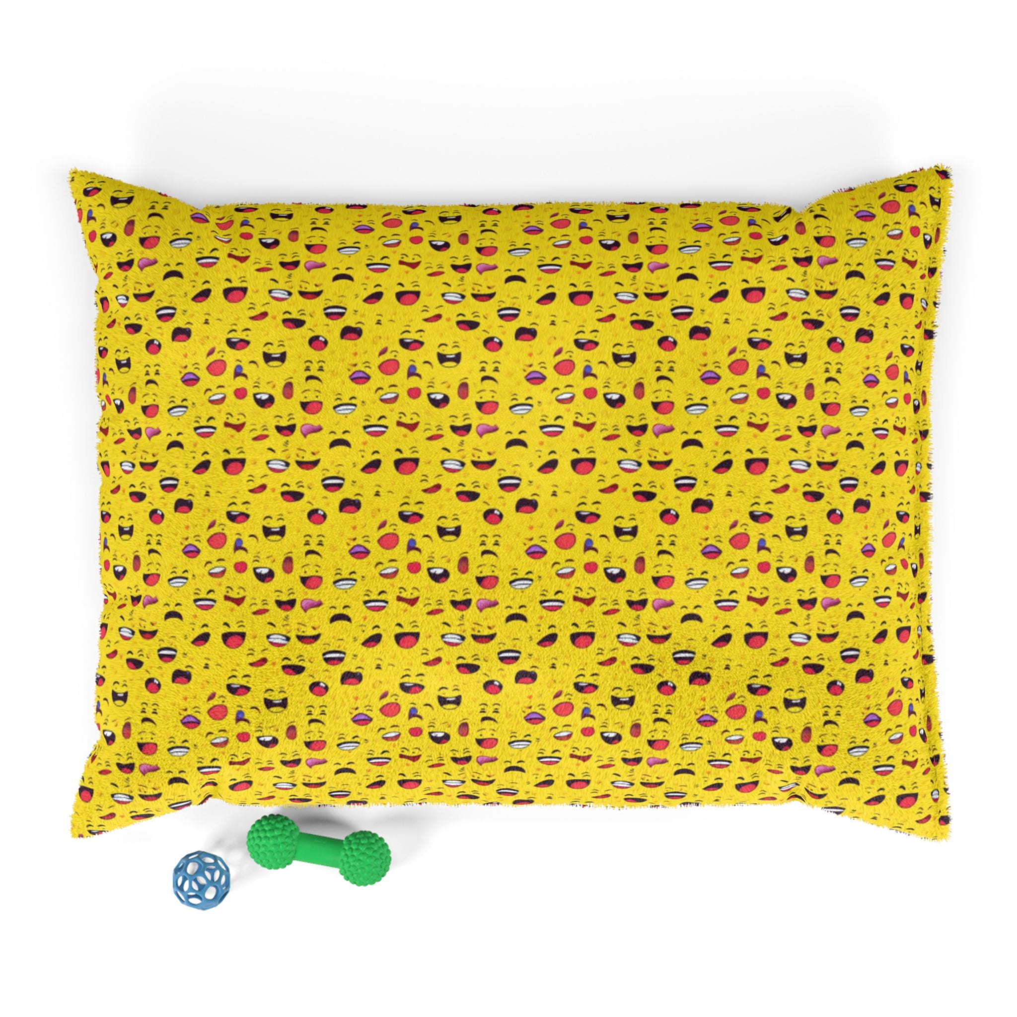 Sonrisas infinitas: Un mar de caras sonrientes - Cama para mascotas Pet Zen