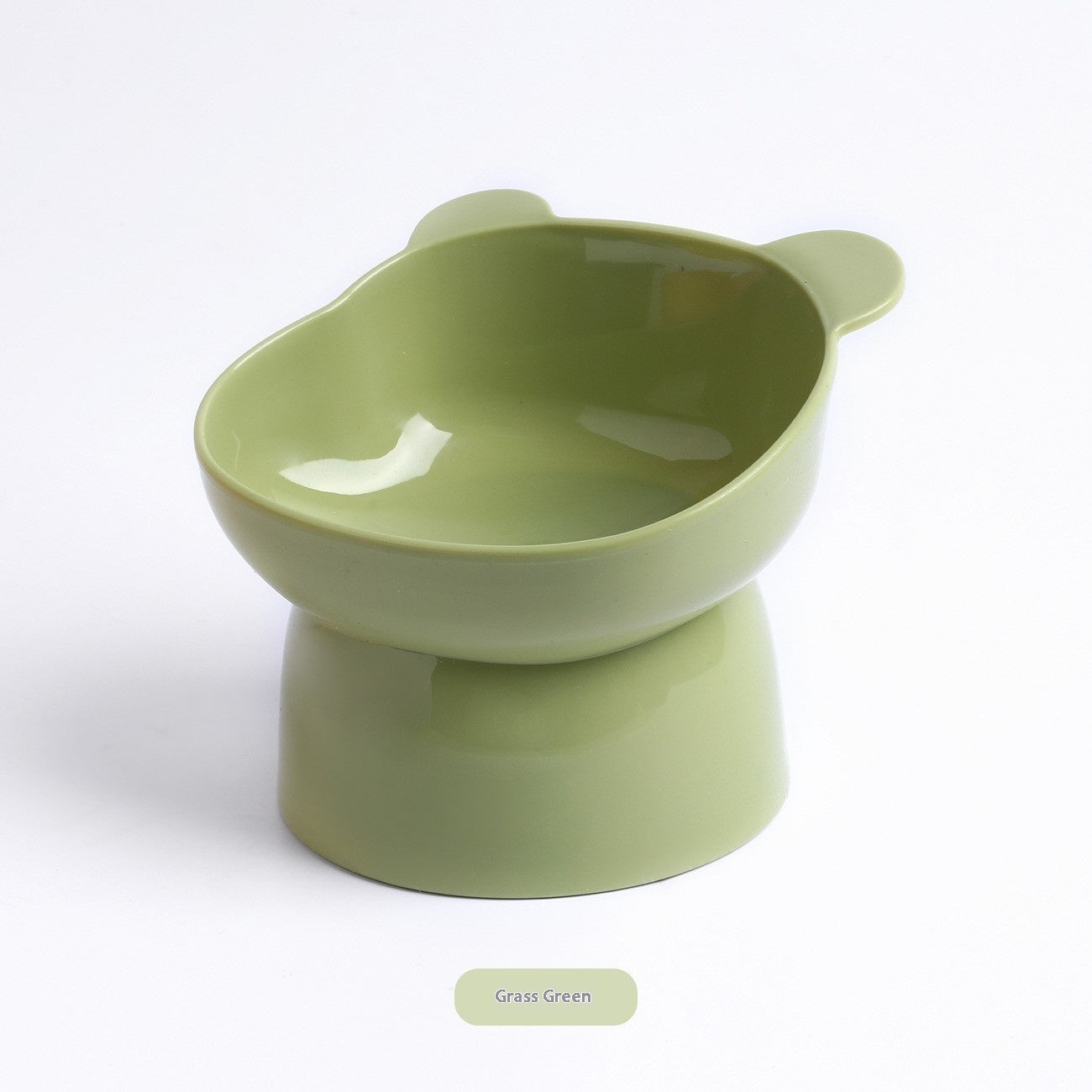 Oblique High Foot Neck Protection Anti-tumble Cat Pet Bowl