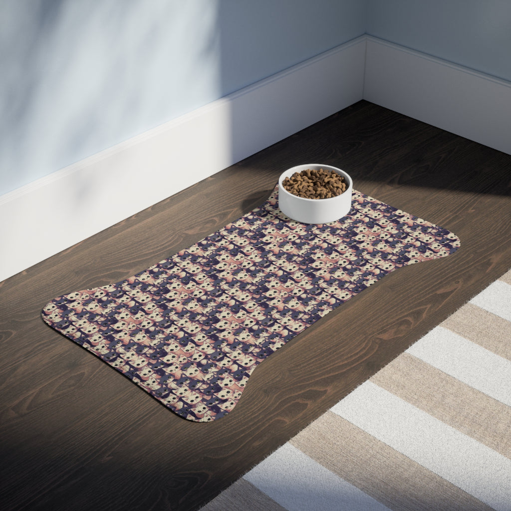 Endless Kittens in Pastel Parade - Pet Feeding Mat Pet Ze