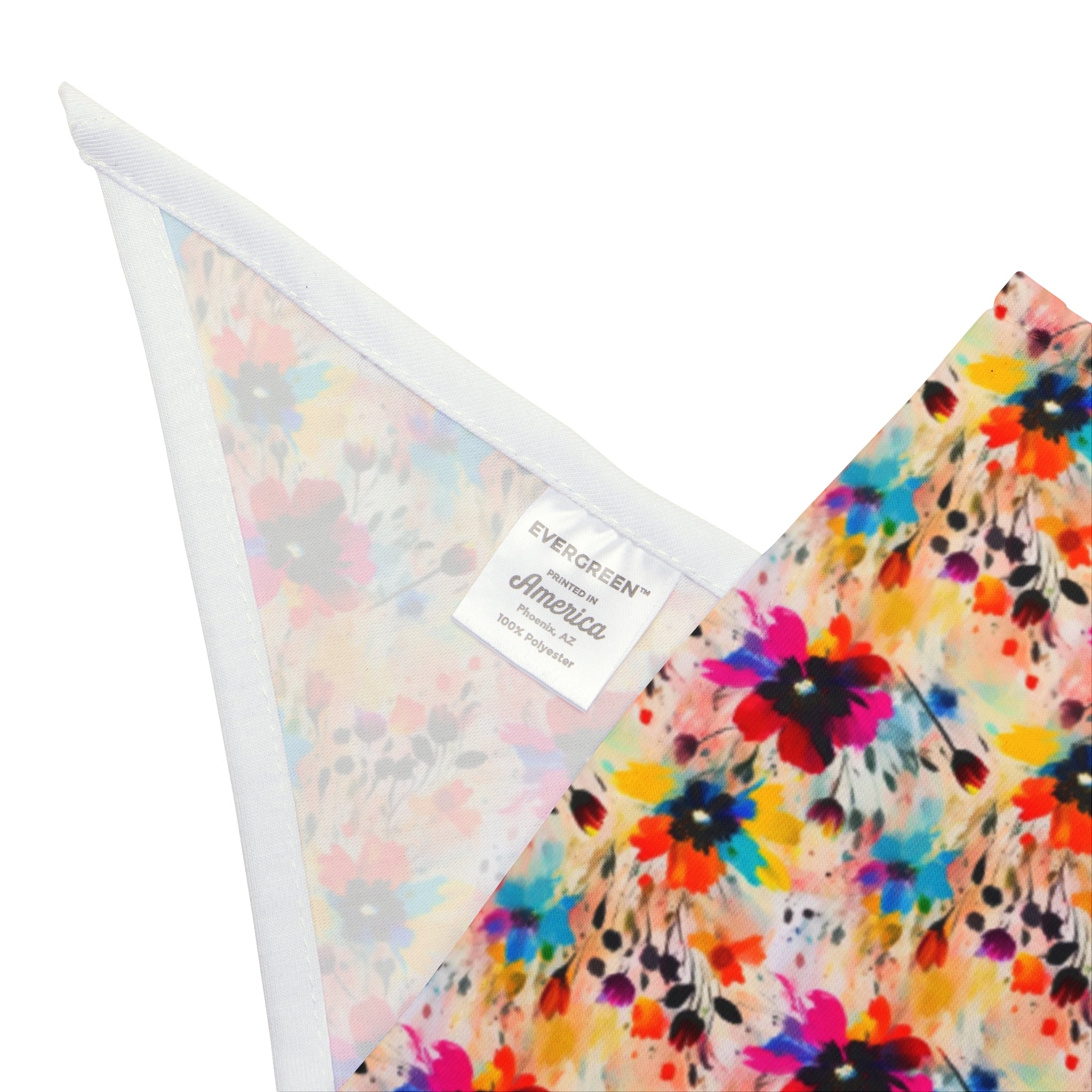 Confeti de flores silvestres en acuarela - Bandana para mascotas Pet Zen