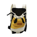 Portable pet canvas chest bag