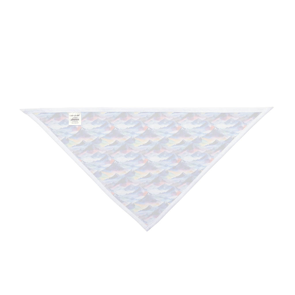 Vagues de montagne aquarelles infinies - Bandana pour animaux de compagnie Pet Zen