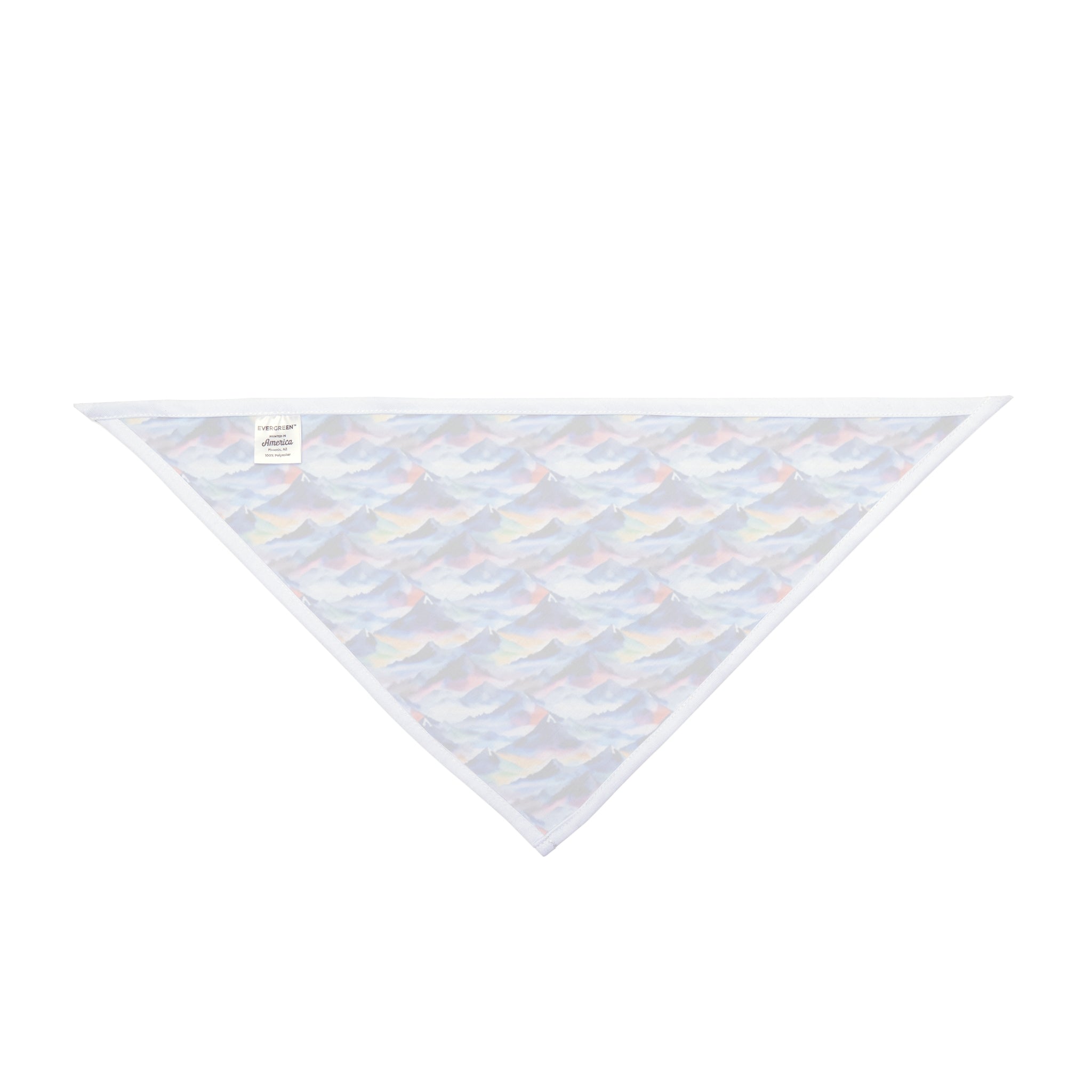 Vagues de montagne aquarelles infinies - Bandana pour animaux de compagnie Pet Zen