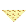 Huellas doradas sobre cielo color crema - Bandana para mascotas Pet Zen