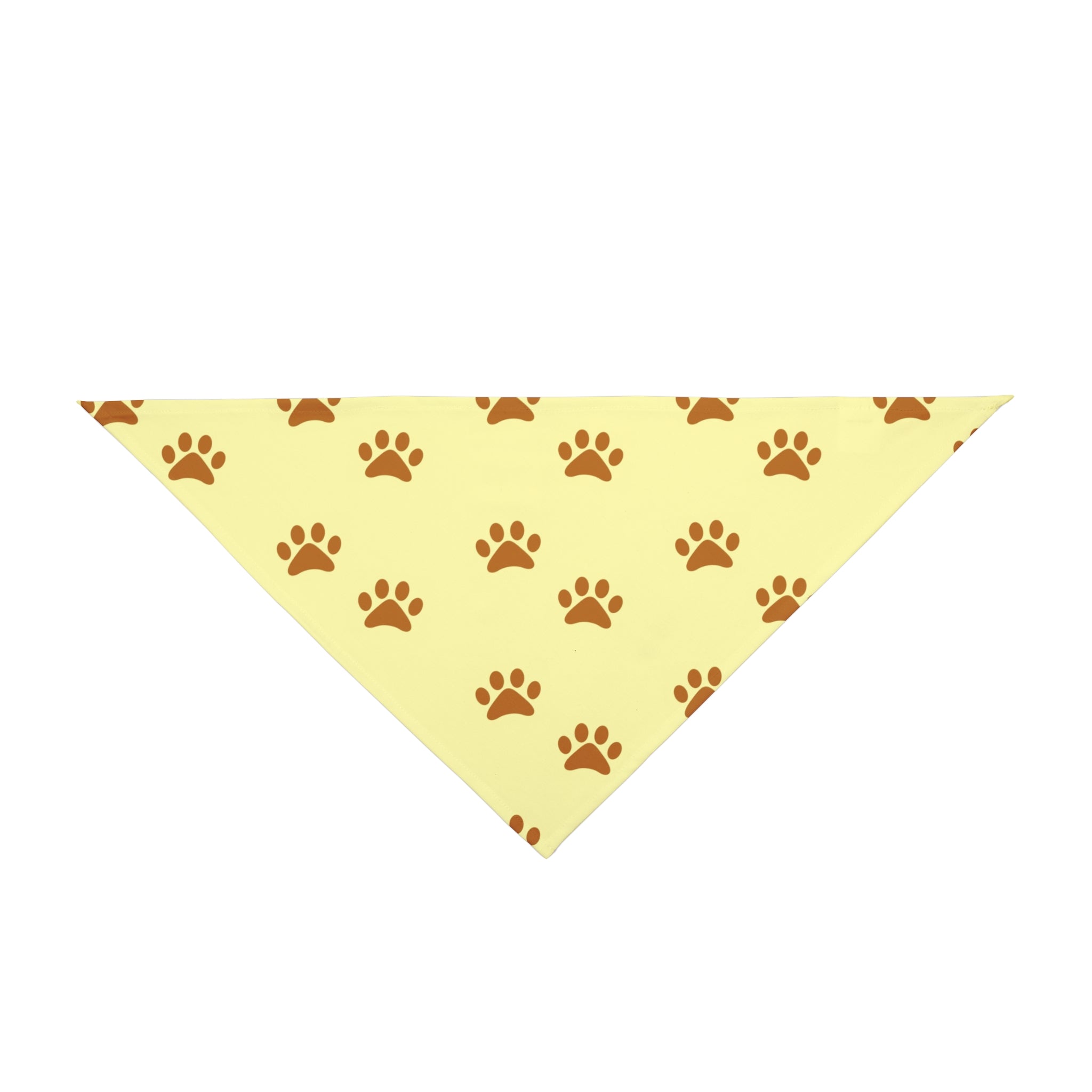 Huellas doradas sobre cielo color crema - Bandana para mascotas Pet Zen