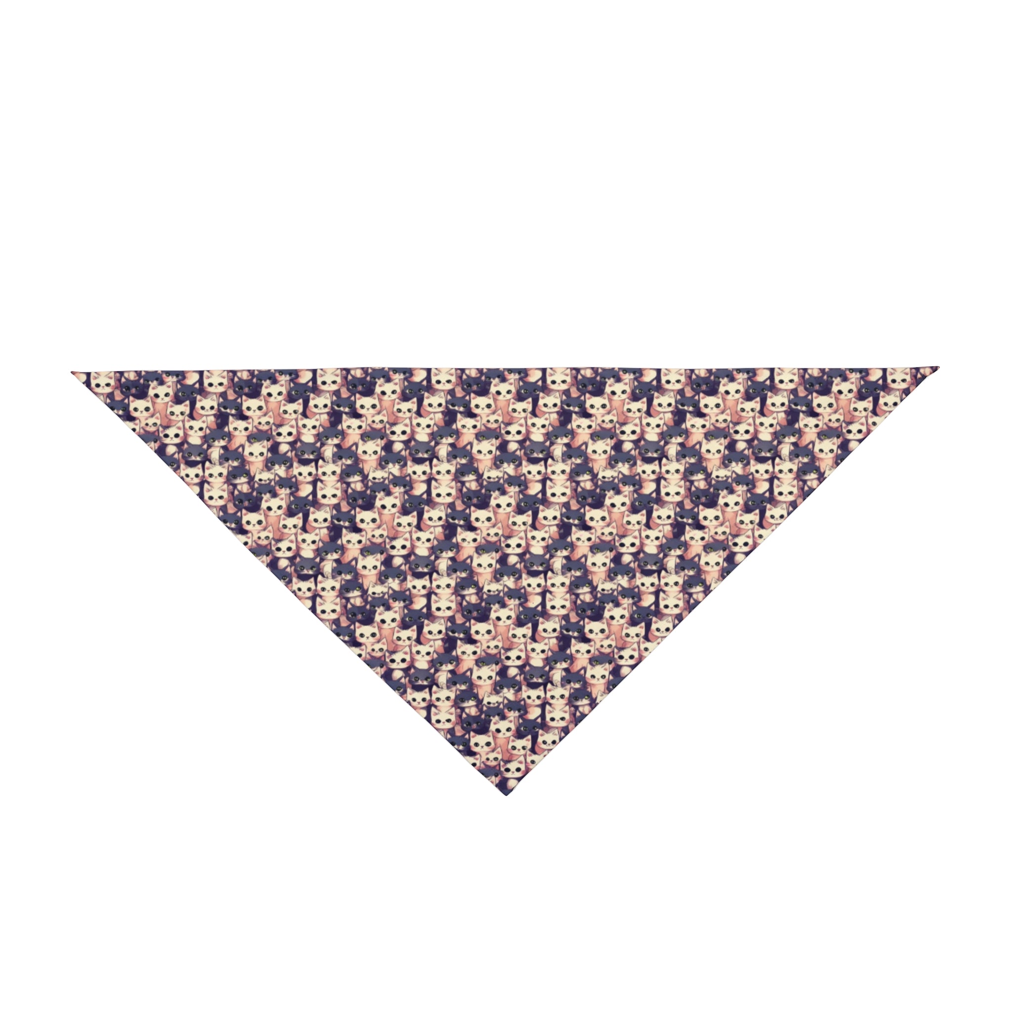 Des chatons à l'infini dans un défilé pastel - Bandana pour animaux de compagnie Pet Zen