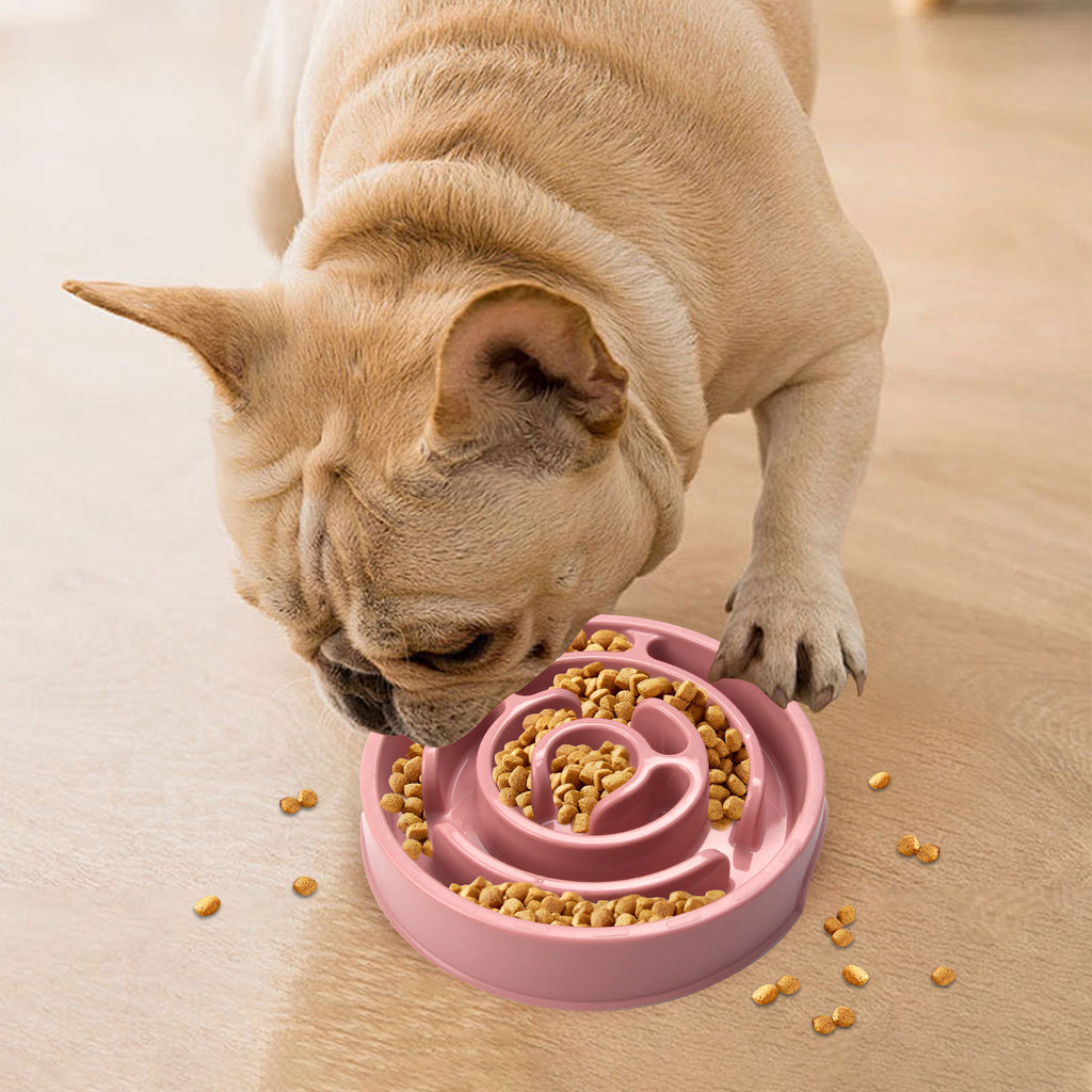 New Pet Bowl Slow Feeding Bowl Anti-choke Slow Food Bowl PP Material Neck Protection
