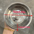 Pet Feeding Cat Food Pet Plate Stainless Steel Thickened Rice Basin