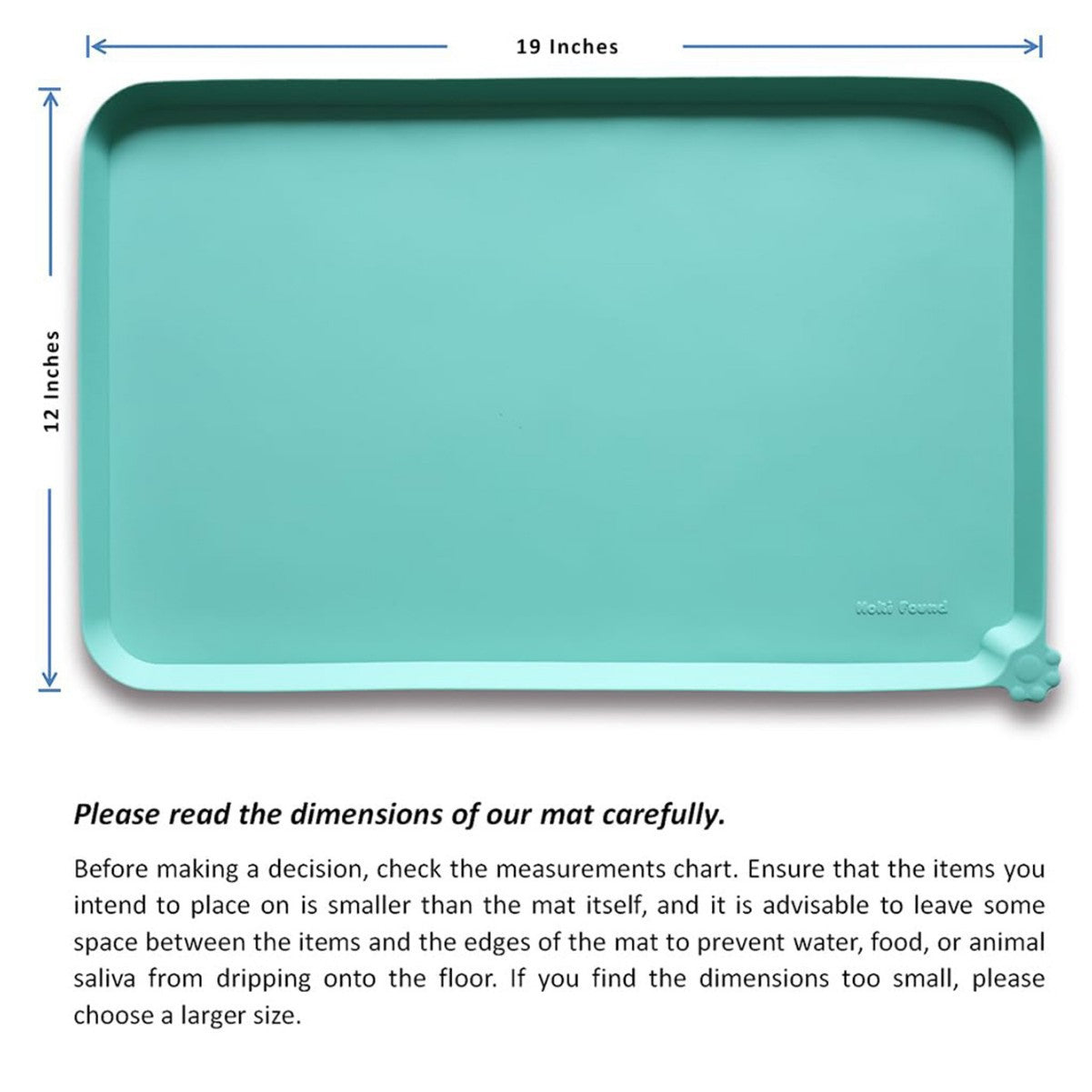 Waterproof Silicone Pet Feeding Mat For Cars