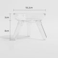 Pet Cat And Dog Feeding Bowl Household Cat And Dog Drinking Water Anti-knock Feeder Transparent Glass Bowl Cat Bowl