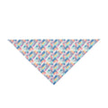 Tejido de píxeles pastel en armonía diagonal - Bandana para mascotas Pet Zen
