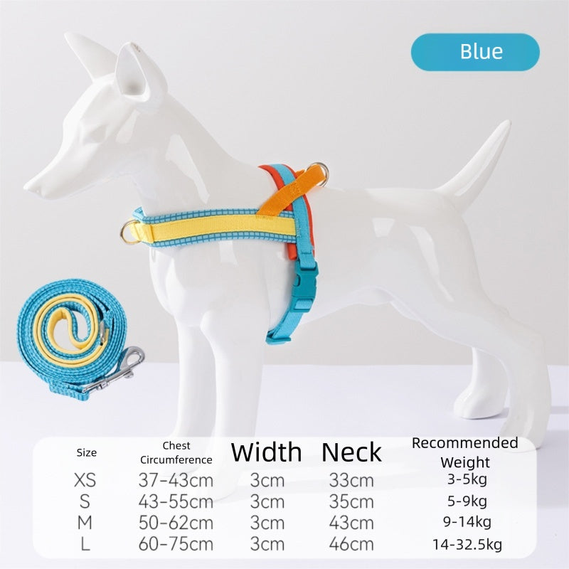 Saddle-type Chest And Back Dog Leash, Dog Walking Leash For Small And Medium-sized Dogs, Explosion-proof And Impact-resistant Pet Dog Leash