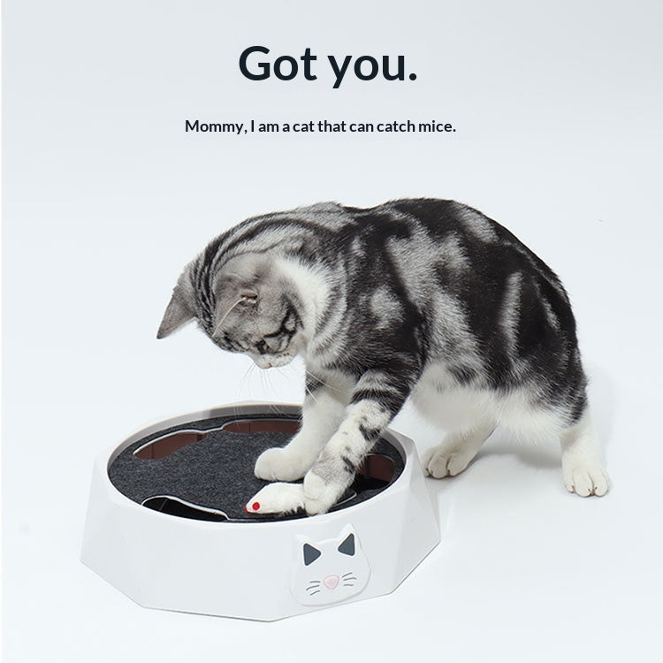 Plush Little Mouse Cat Turntable Automatic Electric Pet Toy For Cats