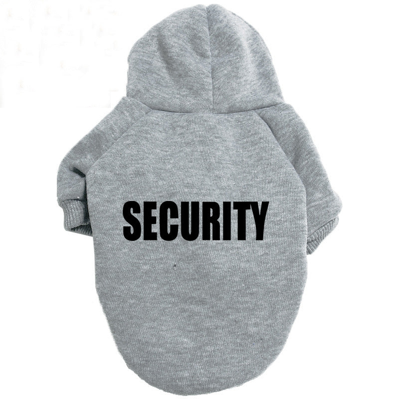 Solid Color Simple Warm Printed Pet Clothes