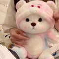 Colorful And Cute Strawberry Bear Plush Doll