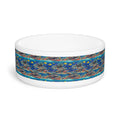 Mosaïque récifale ensoleillée avec bancs de poissons dorés - Gamelle pour animaux
