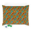 Kaléidoscope de tournesols sur vagues turquoise - Lit pour animaux Pet Zen