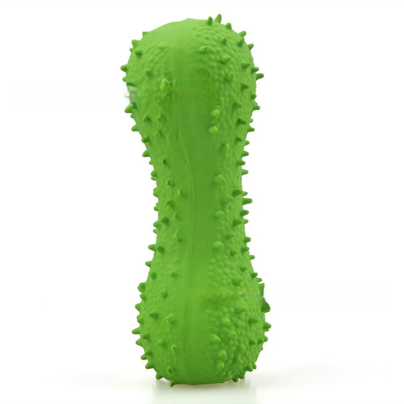 Pet Latex Toys Barbed Bone Sound Toy Tooth Cleaning