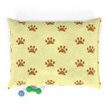 Huellas doradas sobre un cielo color crema - Cama para mascotas Pet Zen