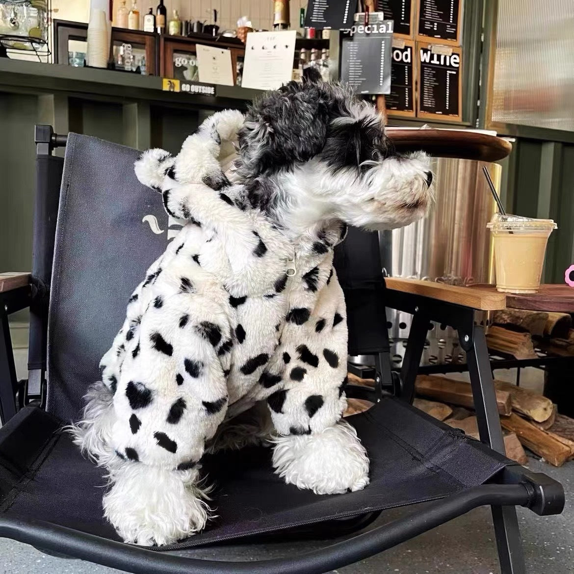 Dog Clothing Thickened Warm Fur Coat
