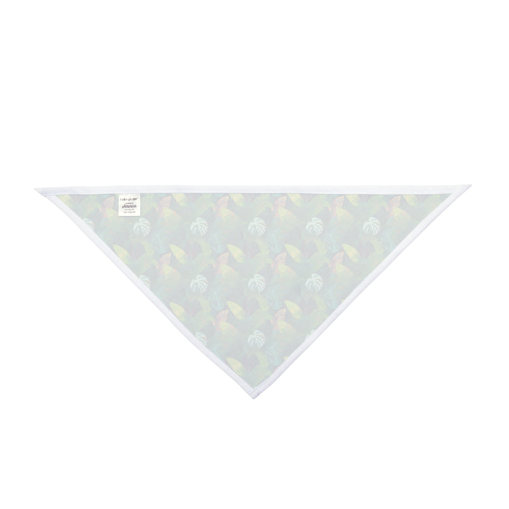 Emerald Canopy Pattern of Tropical Leaves - Pet Bandana Pet Zen