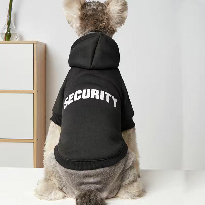 Solid Color Simple Warm Printed Pet Clothes