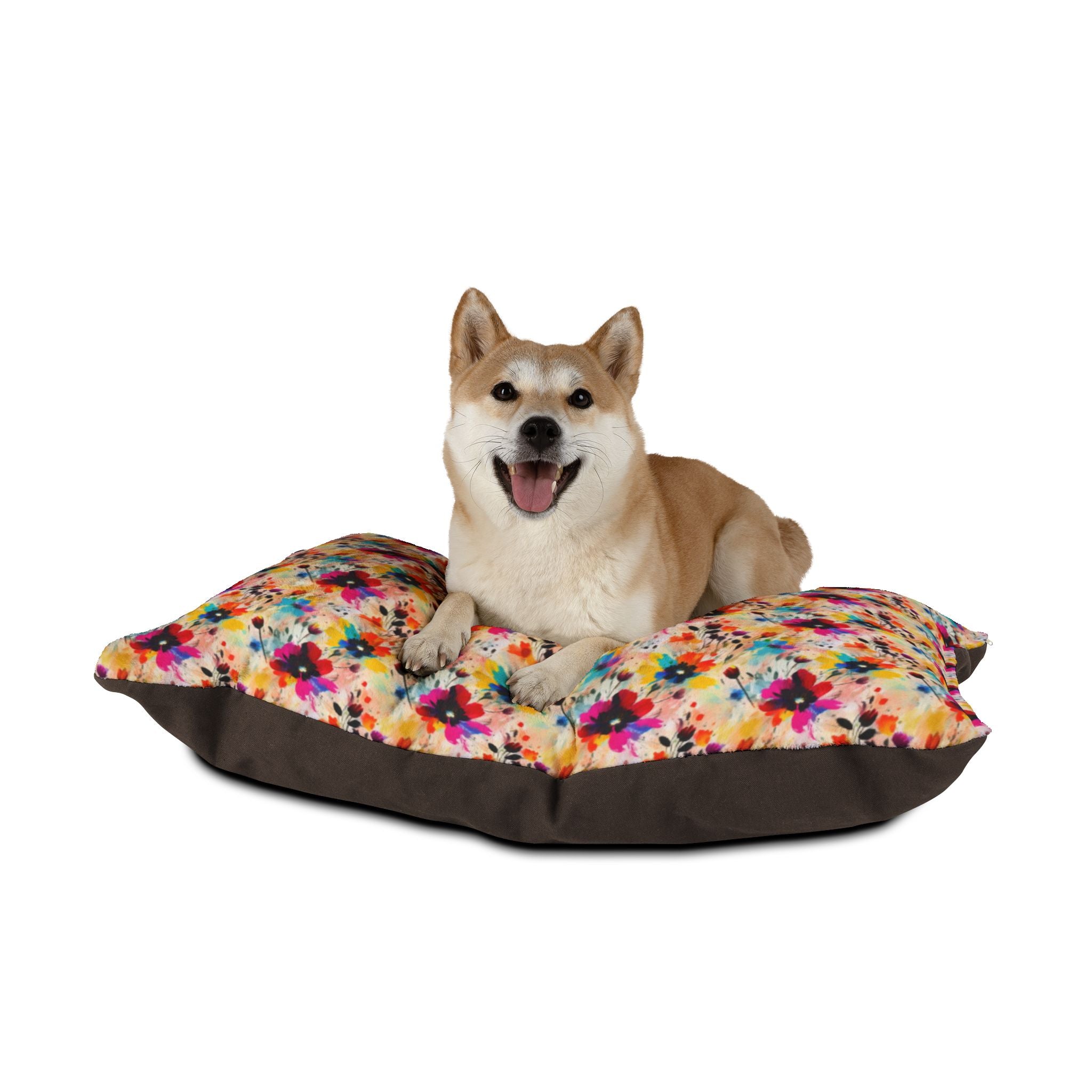 Confeti de flores silvestres en acuarela - Cama para mascotas Pet Zen