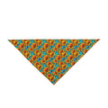 Caleidoscopio de girasoles sobre ondas turquesas - Bandana para mascotas Pet Zen