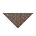 Crimson Blossoms on Teal Vintage Brocade Pattern - Pet Bandana Pet Zen