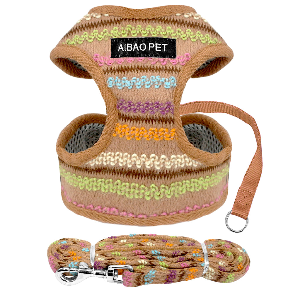 Small and Medium-sized Dog Colored Fleece Corset