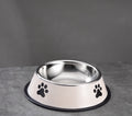 Printed Non-slip Bowl Cat Stainless Steel Food Basin Rice Bowl