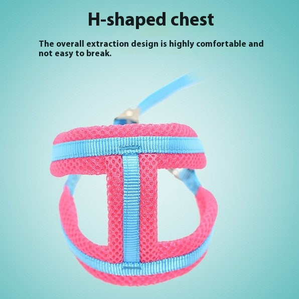 Dog Hand Holding Rope Chest Strap Nylon Clip