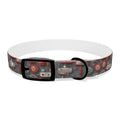 Crimson Cogs and Circuitry Pattern - Pet Collar Pet Zen