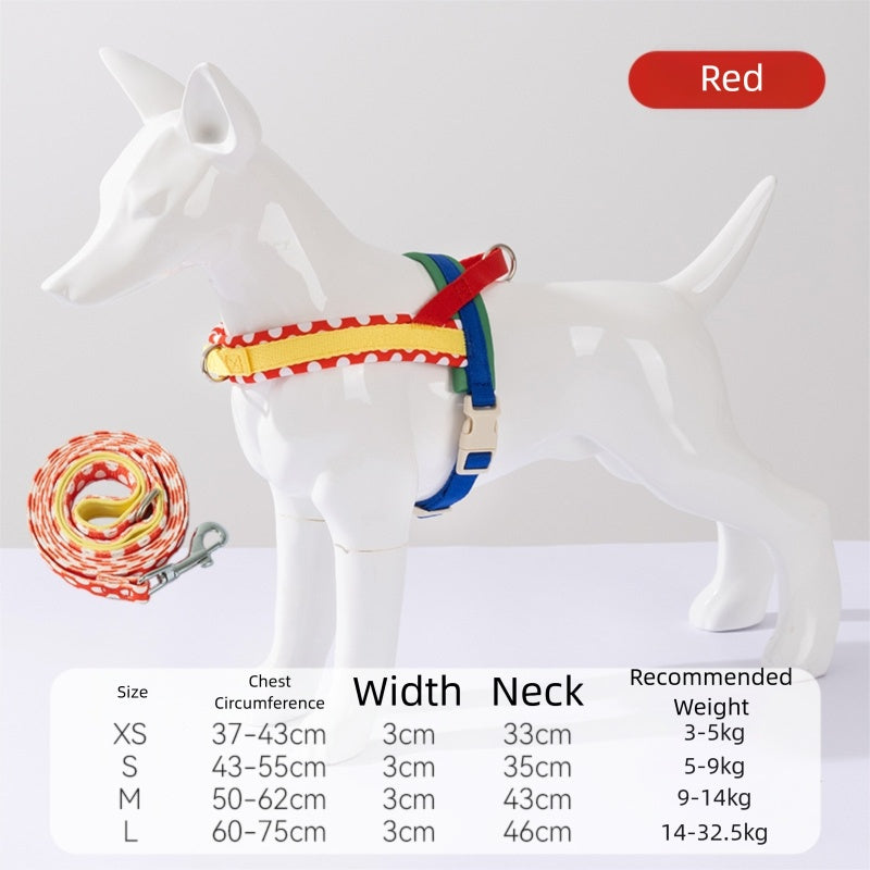 Saddle-type Chest And Back Dog Leash, Dog Walking Leash For Small And Medium-sized Dogs, Explosion-proof And Impact-resistant Pet Dog Leash